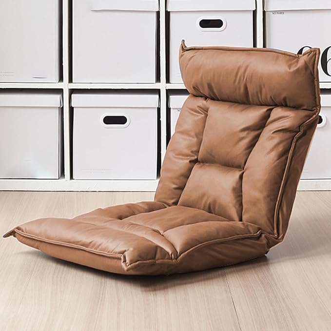 Floor Chair Floor Chair with Backrest Foldable Folding Sofa Chair Lazy Sofa Meditation Chair Window Chair Floor Chair Gaming Padded Sofa Bed Recliner Chair Floor Chairs for Adults (/Black)