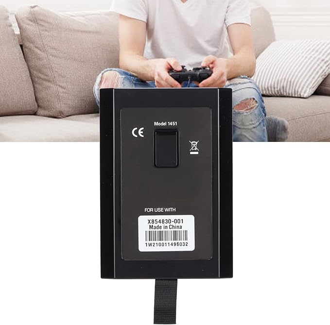 POCREATION Hard Drive 320Gb Portable for 360 Console B3Qpuhto More Space Portable Hårddisk for 360 Console More Space for Entertainment Made of Abs Material Black Downloadable Games and Demos