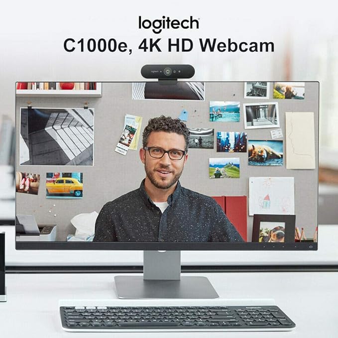 Logitech BRIO Ultra HD Webcam for Video Conferencing Recording and Streaming - Black