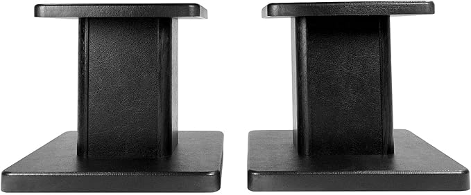 Rockville ELITE-5B 5.25 Powered Bookshelf Speakers 200W RMS / 800W Peak Bluetooth RHT8B 8 in Desktop/Studio Monitor Stands 2-Items