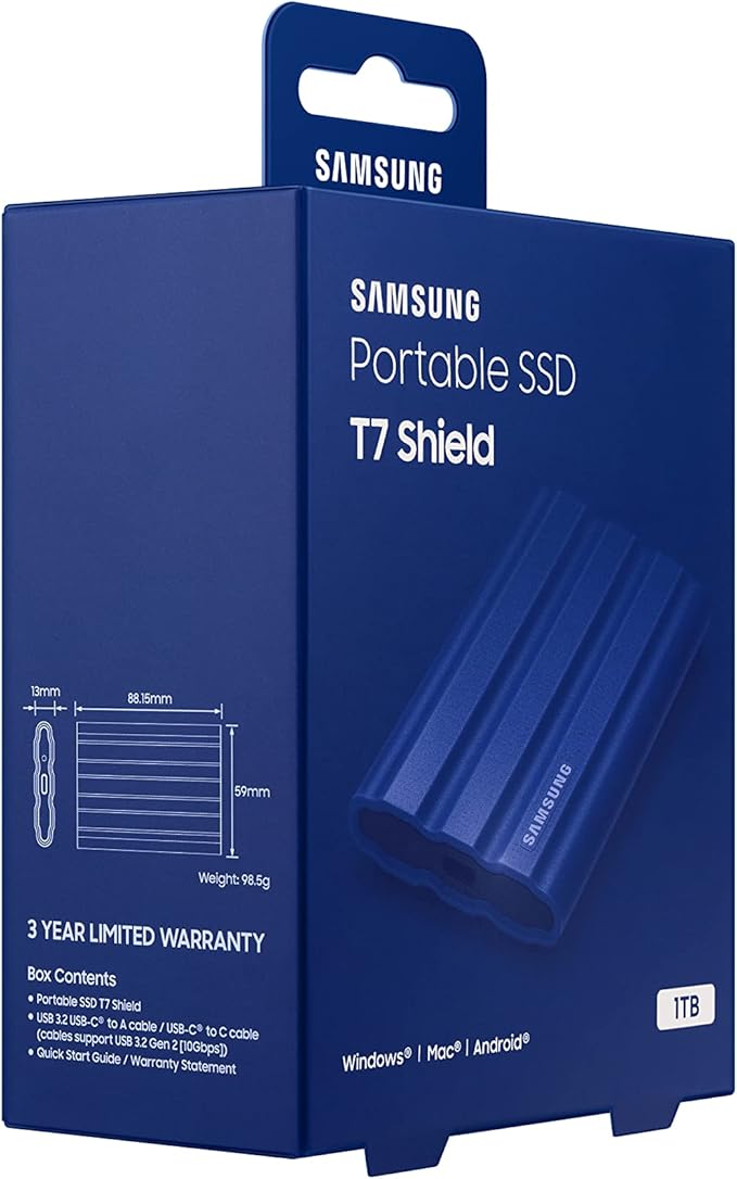 SAMSUNG T7 Shield External 1 TB USB 3.2