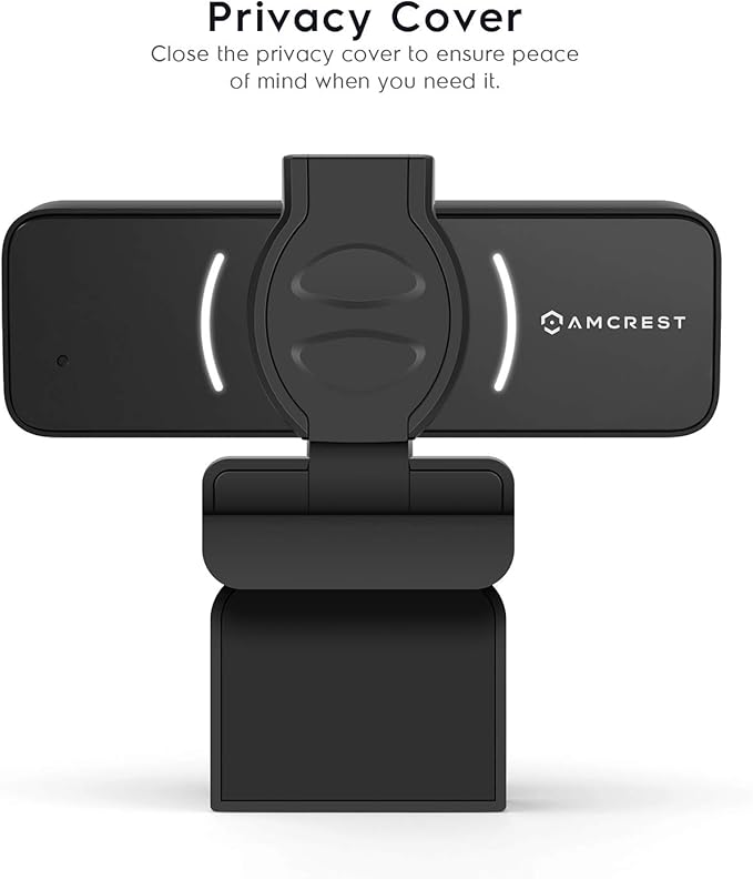 Amcrest 1080P Webcam with Microphone &amp Privacy Cover Web Cam USB Camera Computer HD Streaming Webcam for PC Desktop &amp Laptop w/Mic Wide Angle Lens &amp Large Sensor for Superior Low Light