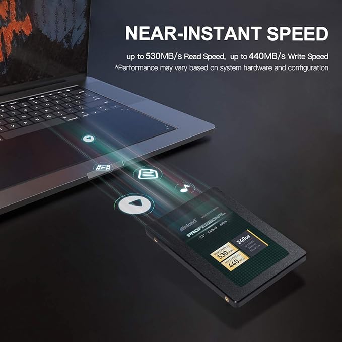 INLAND Professional 3 Pack 240GB SSD 3D NAND SATA III 6Gb/s 2.5 7mm Internal Solid State Drive (3x240GB)