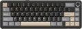 MAMBASNAKE Attack Shark X66 Gasket Wireless Mechanical Keyboard with Volume Knob60% BT/2.4GHz/Wired Gaming KeyboardRGB BacklitOEM Tri-Color PBT keycaps66 Keys Hot Swappable for PC/MACStarblack