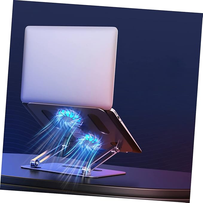 High Performance Laptop Cooler Fan 2 Fans Heat Dissipation 360 Degree Adjustment Laptop Cooler Stand