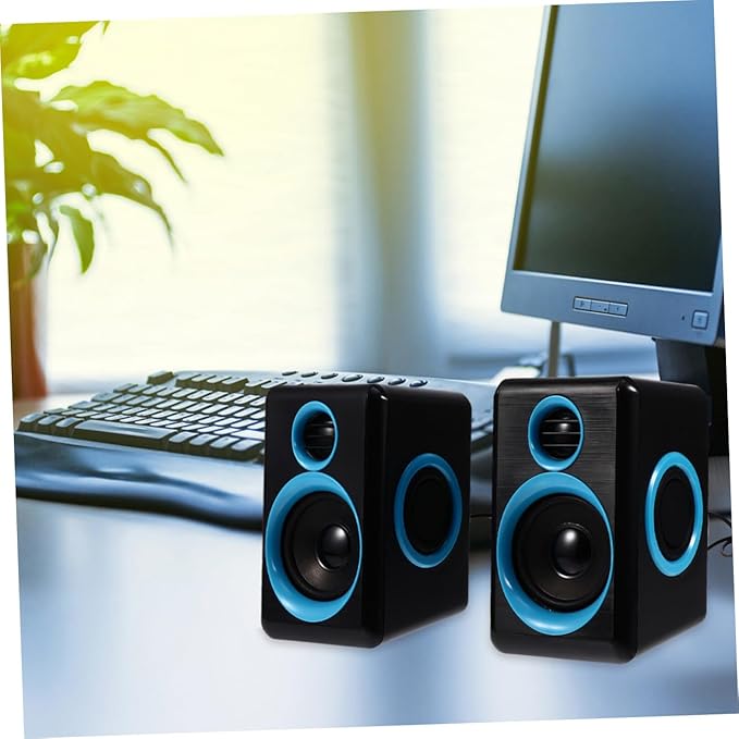 Mini USB 2.0 Laptop Speaker Loudspeaker Box for Desktop Pc Compact Surround Sound Speaker Compatible with Notebooks and Home Computers Dc 5v Powered