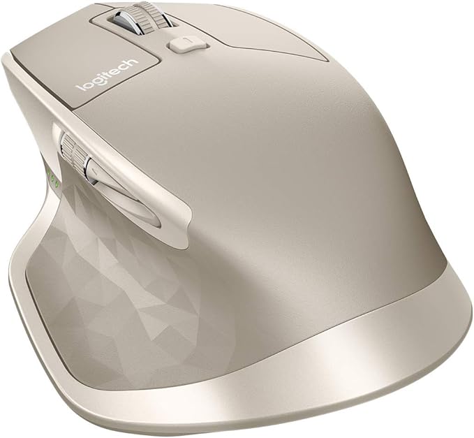 Logitech MX Master Wireless Mouse – High-Precision Sensor Speed-Adaptive Scroll Wheel Thumb Scroll Wheel Easy-Switch up to 3 Devices – Stone