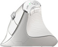 Nulea M510 Vertical Mouse Wireless Ergonomic Mouse for Comfy Tracking 3 Adjustable DPI (800-1200-1600) 2.4G Wireless Vertical Mouse with 6 Buttons Compatible with Windows Mac OS Laptop White