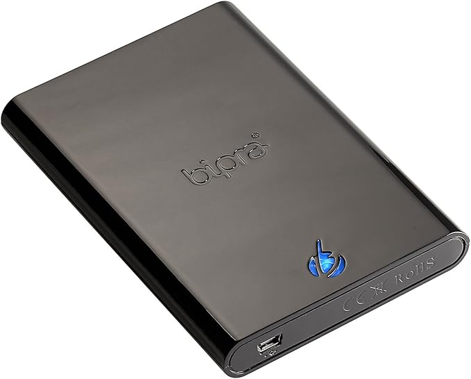 External Portable Hard Drive Includes One Touch Back Up Software - Black - FAT32 (320GB)