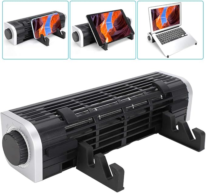 CF 1691 Laptop Cooling Fan Notebook Heat Sink with Metal Fan Quiet USB Cooling Stand for 12 18 Inch Laptops 3 Speed Levels with 34 38CFM Air Volume