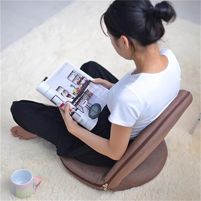 Office Chair Gaming Chair Computer Chair Leisure Chair for Meditation Watching Tv Padded Floor Chair with Adjustable Backrest Living Room Furniture