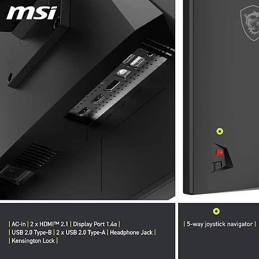 msi MAG 322URDF E16 32-inch 3840 x 2160 (UHD) Gaming Monitor 320Hz Adaptive-Sync HDMI DisplayPort VESA Mountable Tilt Height Adjustable Speaker 0.05ms Black