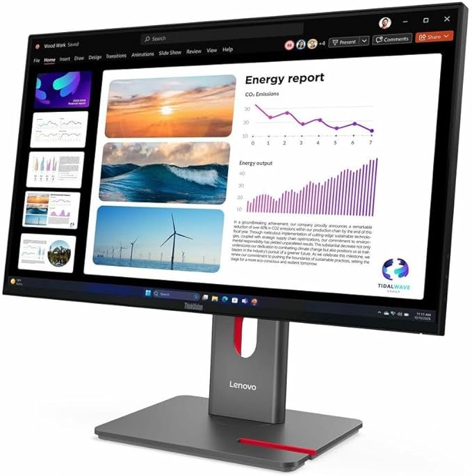 Lenovo ThinkVision P24Q-40 24 Class WQHD LED Monitor - 16:9 - Raven Black - 23.8 Viewable - in-Plane Switching (IPS) Technology - WLED Backlight - 2560 x 1440-16.7 Million Colors - 300 Nit - 4 ms