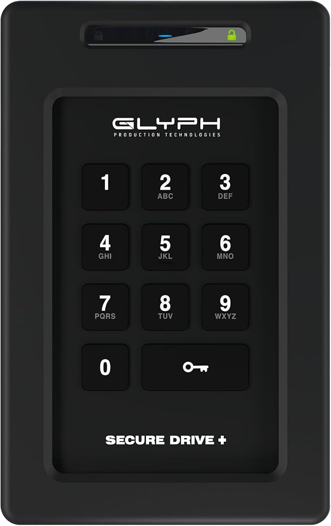 Glyph SecureDrive+ Portable External Hard Drive 1 TB