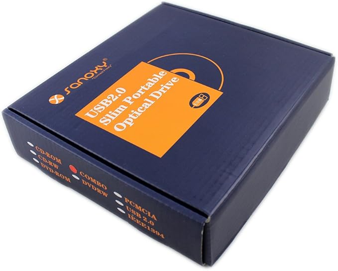 SANOXY External USB Blu-Ray Combo DVD-RW Writer Burner Optical Drive/External USB2.0 Blu-ray Combo Drive (Read Blu-ray Burn DVD and CD) for All notebooks netbooks and Desktop PCs -BLYRY-Combo