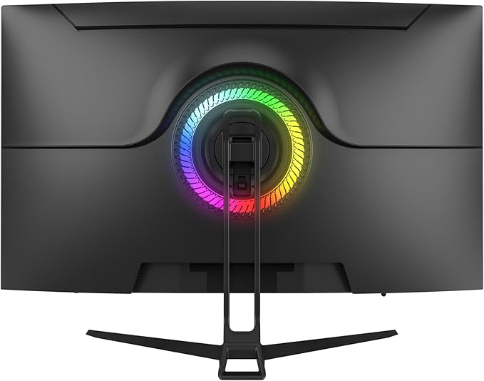 CRUA 32 Curved Gaming Monitor 4k UHD(3840 * 2160P) VA Screen 1500R 144Hz/160Hz Computer Moniter Supports AMD Freesync 120% sRGB Built-in Speakers Wall Mountable Installs(HDMI 2.1/DP 1.4)-Black