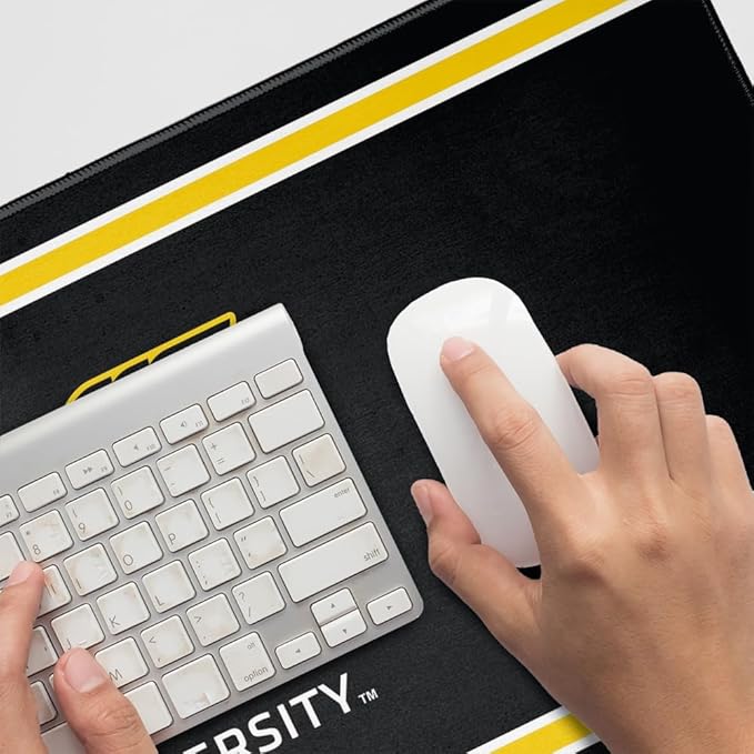 Wichita State Shockers Primary Logo Stripes Large Gaming Mouse Pad Desk Mat with Stitched Edges Non-Slip Base for Gamer Home and Office 31.5 x 15.7