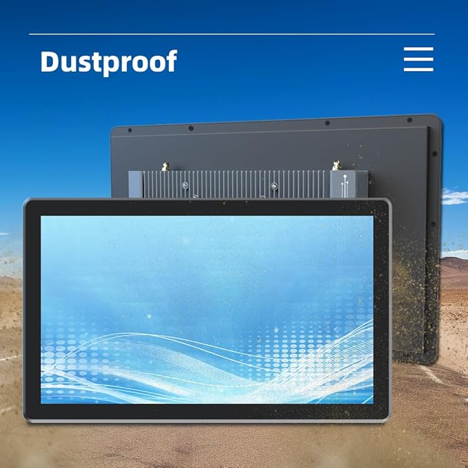 YEYO 15.0 Industrial Computer Touch Screen 10 Point Touch Industrial Computer Resolution 1024 * 768 450nit RJ45*2 USB*4 com*2 HD*1 WiFi+BT(7500U/8+256)