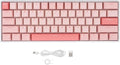 Zunate Wire Less or Wired Bluetooth Gaming Keyboard 61 Keys 60% Mechanical Keyboard 2.4G Wire Less Red Switch Backlit Gaming Keyboard with RGB Lights for PC Laptop 3000mAh Full