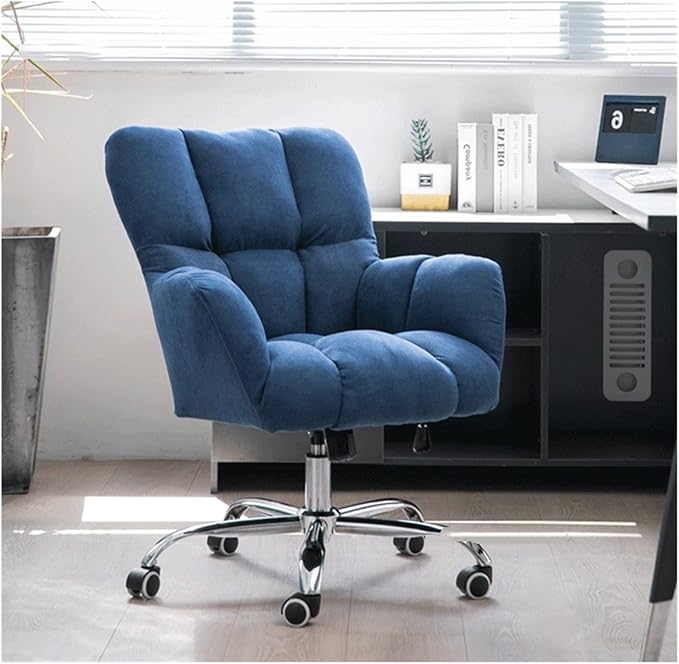 Adjustable Office Computer Chair with Armrest Home Office Chairs Back Armchair Furniture Computer Chair Swivel Game(Yellow)