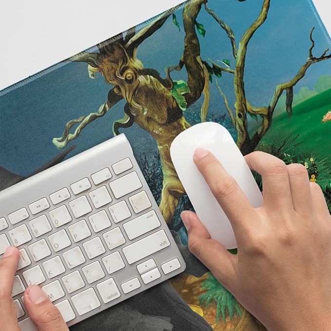 Wizard of Oz Wicked Witch Character Large Gaming Mouse Pad Desk Mat with Stitched Edges Non-Slip Base for Gamer Home and Office 31.5 x 15.7