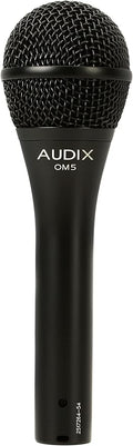 AUDIX OM5 Hypercardioid Handheld Dynamic Vocal Microphone for Stage Singers - Black