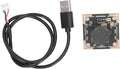 Camera Module USB Camera Board HD Wide Angle 2MP 1920x1080 Resolution 145° Field of View with Dual Microphones for Machine Vision Embedded Systems Black