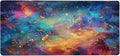 Abstract Galaxy Color Large Mouse Pad Gaming Mousepad Desk Mat for Desktop Computer Keyboard Waterproof Mouse Mat Desk Pad with Non-Slip Base for Game School Office Home 35.4 x 15.7