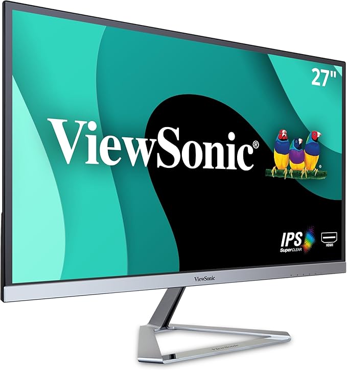 ViewSonic VX2776-SMHD 27 Inch 1080p IPS Monitor with FreeSync Ultra-Thin Bezels HDMI and DisplayPort