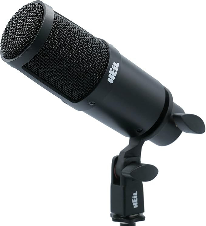 Heil PR 30 Dynamic XLR-Microphone for Video Podcast Live Sound Instrumentals Recording and Broadcast Wide Frequency Response Smooth Sound Superior Rear Noise Rejection - Black