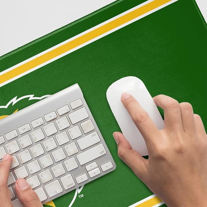 Southeastern Louisiana University Lions Primary Logo Stripes Large Gaming Mouse Pad Desk Mat with Stitched Edges Non-Slip Base for Gamer Home and Office 31.5 x 15.7