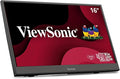 ViewSonic VA1653 16 Inch 1080p FHD IPS Portable Monitor with Eye Care Built-in Stand USB C Mini HDMI and Protective Case External Second Screen for Laptops PC Mac and Gaming Consoles