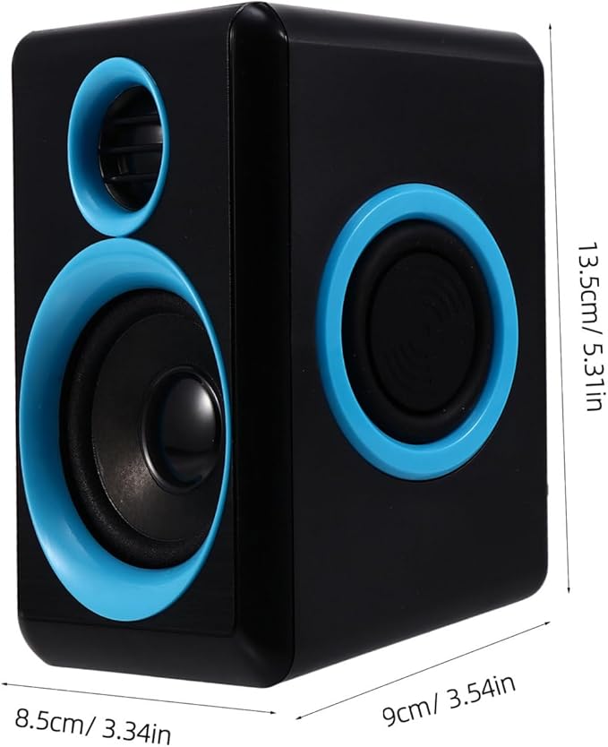 Mini USB 2.0 Surround Laptop and Desktop Computer Speakers with Dc 5v Power Compact Mini Speaker for Notebook and Home Office Audio