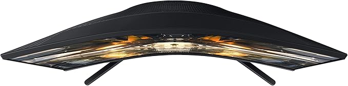 SAMSUNG 27 Odyssey G55A QHD 165Hz 1ms FreeSync Curved Gaming Monitor with HDR 10 Futuristic Design for Any Desktop (LS27AG550ENXZA)