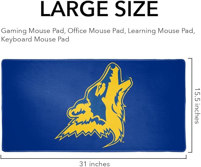 College of Southern Nevada Primary Logo Large Gaming Mouse Pad Desk Mat with Stitched Edges Non-Slip Base for Gamer Home and Office 31.5 x 15.7