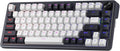 Redragon K673 PRO 75% Wireless Gasket RGB Gaming Keyboard 3-Modes 81 Keys Compact Mechanical Keyboard Hot-Swap Socket Dedicated Knob Control and Sound Absorbing Pads Linear Red Switch