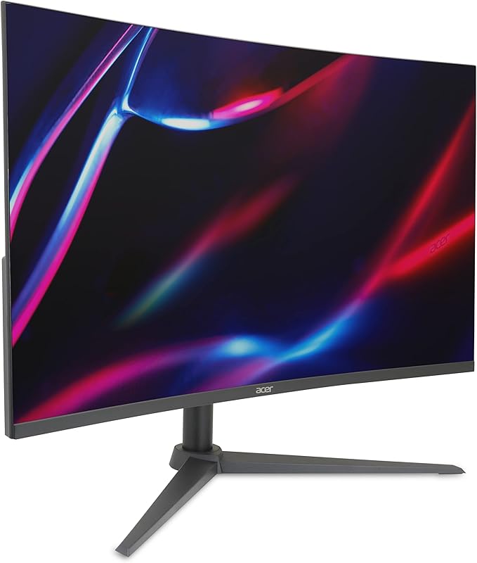 acer Nitro 31.5 Inch WQHD 2560 x 1440 1500R Curved PC Gaming Monitor | AMD FreeSync | Up to 180Hz Refresh | 1ms VRB | Speakers | One Display Port 1.4 &amp Two HDMI 2.0 | XZ320QU S3bmiiphx