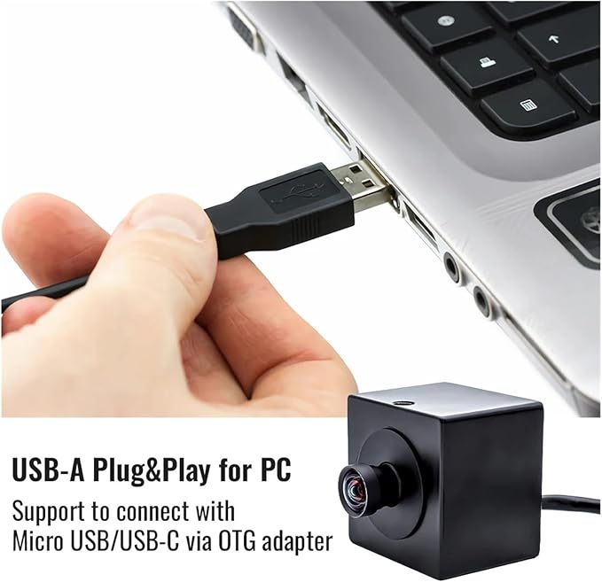 4K 30FPS USB Camera 8MP Wide Angle No Distortion Lens H265 Sensor IMX415 Ultra HD Mini Industrial UVC Camera for Computer