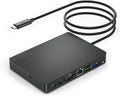 WD15 USB-C Docking Station - Dual 4K Displays or Single 4K Display with MiniDP HDMI VGA for Dell USB-C Laptops (1DP 1HDMI 1VGA 3USB3.0 2USB 2.0 1Audio 1Speaker Out)