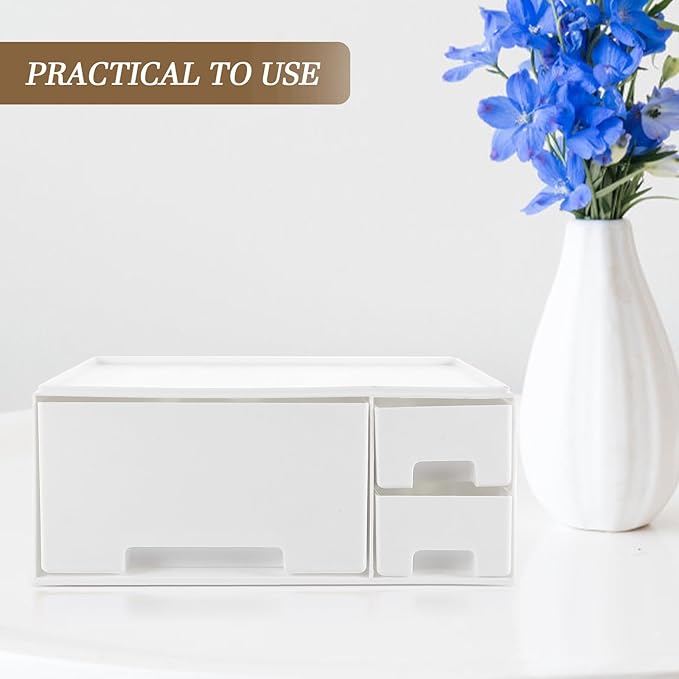Heightening Monitor Rack with Storage Multifunctional White Elevated Computer Stand for Office and Home Comfortable Neck Relief Desktop Organizer for Laptop