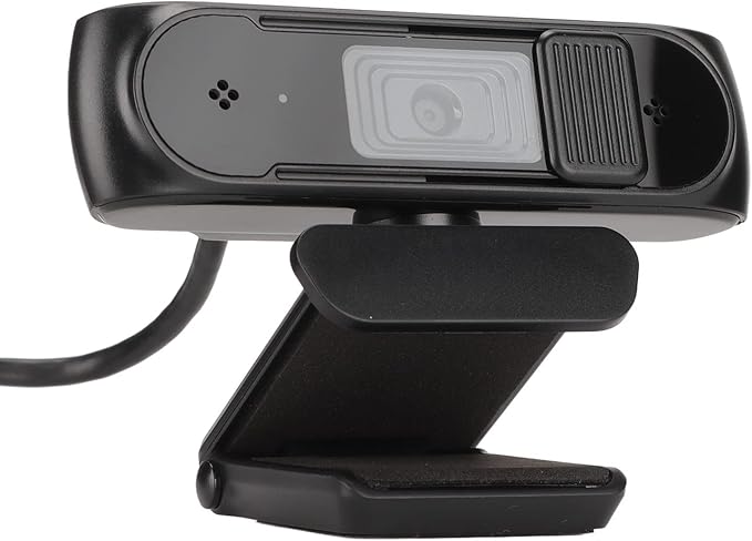 HD 1080P Webcam with Autofocus and Mic Plug and Play Computer Camera for Online Learning Teaching Meeting Black