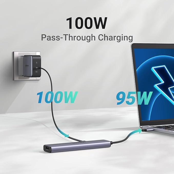 UGREEN USB C Hub 10Gbps 4 Ports USB 3.2 Adapter Bundle with Revodok 105 USB C Hub