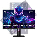 KTC 27 Inch 4K Gaming Monitor UHD 160Hz/144Hz 1ms Fast IPS Monitor Freesync/G-Sync HDR400 132% sRGB HDMI DisplayPort VESA Tilt/Height/Pivot Adjustable H27P22S (Renewed)