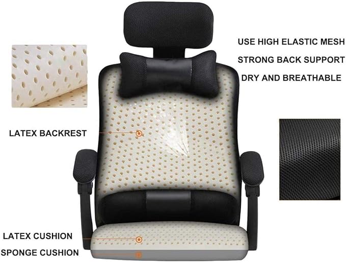 Office Chair Gaming Chair Office Chair with Arms Reclining Leather Computer Chair Swivel Office Chair with Footrest Adjustable Headrest and Lumbar Support (Color : Green Size : L)
