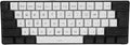 Portable 60% Mechanical Gaming Keyboard 61 Keys RGB Backlit USB Keyboard with Ergonomic Design USB Wired Keyboard for PC Travel (White Black)