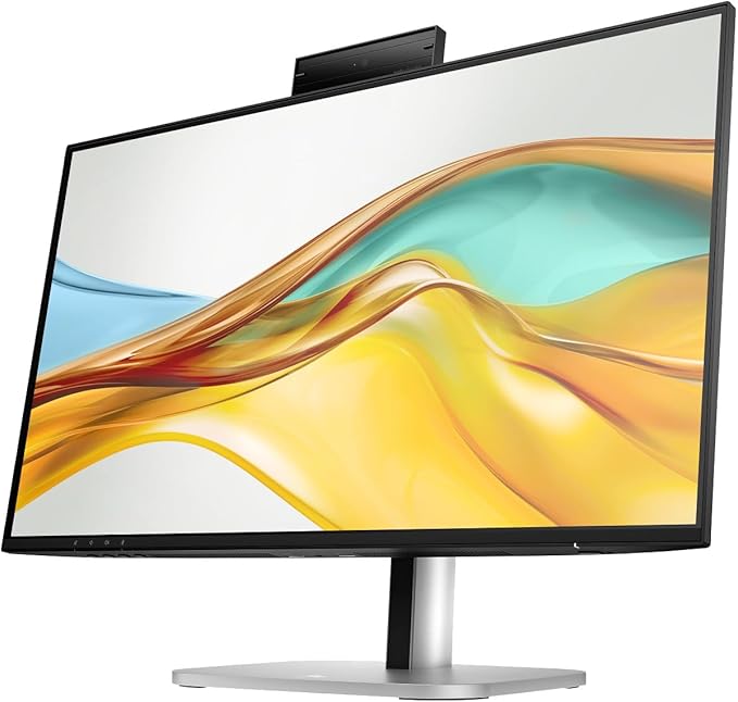HP Series 5 Pro 24 FHD IPS Monitor with 5ms Response Time Anti-Glare Flicker Free 350 nits Brightness VESA Mount (100mm) Displayport HDMI Black/Silver w/DKZ Hub &amp ErgoFlexy Single Mount Ar