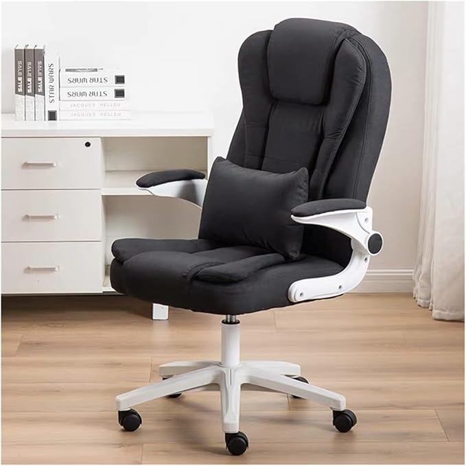 Adjustable Office Computer Chair with Armrest Students Computer Chair Office Swivel Massage Chair Home Lifting Adjustable Gaming Chair(Black)