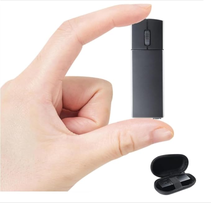 Ultra Small Bluetooth Wireless MouseDual Mode (Bluetooth+2.4G) Silent Rechargeable Mouse with Case1200 DPI Small Portable Mini Pocket Travel Cordless Mice for PC Computer Laptop MacBook Chromebook