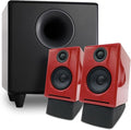 Audioengine A2 Black Computer Speakers with S8 Black Subwoofer and DS1 Stands