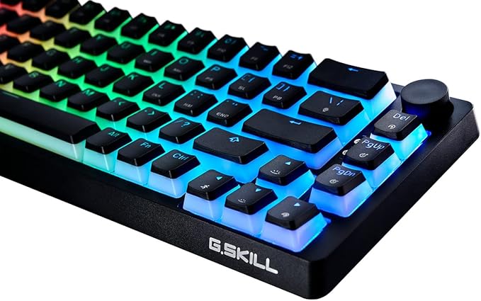G.SKILL KM250 RGB 65% (67-Key) Mechanical Keyboard PBT Dual Injection Keycap (Black)